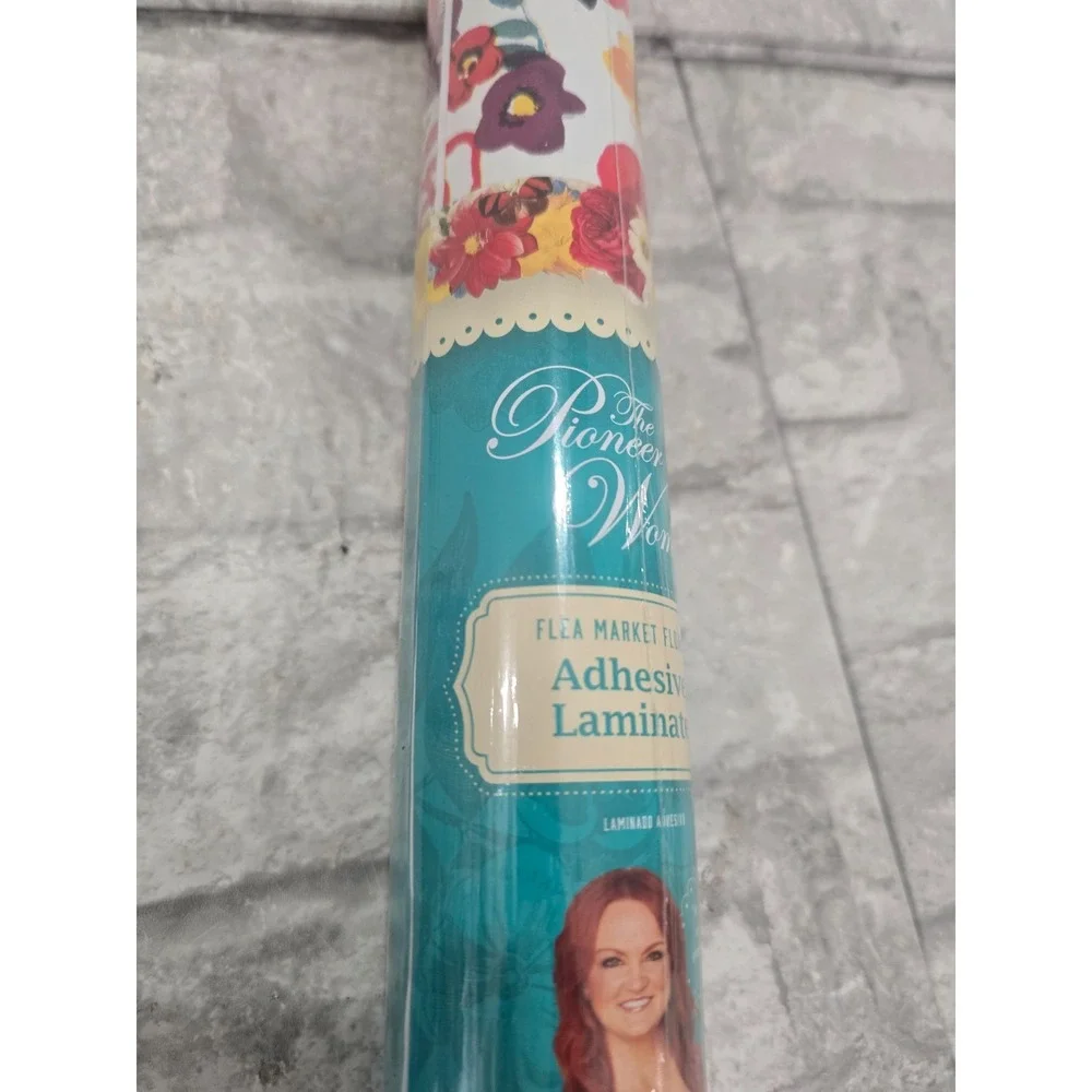 The Pioneer Woman Flea Market Floral Adhesive Laminate Drawer Shelf Liner 12'
